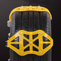 1 टक्कर कार टायर एंटी-स्किड चेन इलेक्ट्रिक बाइक मोटी गादे व्हील चेन बर्फ गादे मिट्टी मार्ग टीपीयू पैरों के साथ अस्थायी रूप से स्थापित चेन एक्सेसरीज