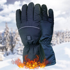 TENGOO Unisex Electric Heating Gloves Three Position Temperature Control Windproof Waterproof Warm Heated Gloves Winter Outdoor Skiing Riding Warm Gloves