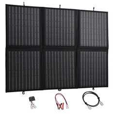[EU Direct] Solar Panel plegable 120W 12V Células monocristalinas Solar Panel de cargador Alta tasa de conversión para exteriores, RV, viajes