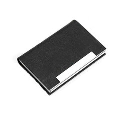 IPRee® Soporte de tarjeta de crédito de acero inoxidable Estuche portátil de almacenamiento de tarjeta de identificación para viajes de negocios
