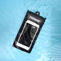 TOSWIM TPU IPX8 ضد للماء المحمول هاتف حقيبة في الهواء الطلق السباحة معلقة لمس شاشة حامل الهاتف الذكي للسباحة والغوص