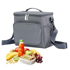 Большая переносная изолированная сумка для обеда для мужчин и женщин, многоразовый ланч-бокс для офиса, школы, пикника, пляжа.