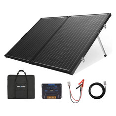 ançais: Panneau solaire monocristallin portable ATEM POWER VASPFOLD-FLES-2R-AP de 160W sans verre équipé d'un contrôleur MPPT de 20A, adapté pour le camping en VR.