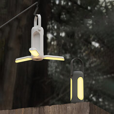 IPRee® Lumières de camping LED extérieures avec batterie rechargeable USB de 10000 mAh, lampe de poche portable, lampe de tente, équipement de camping