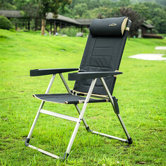 CAMPOUT Aluminiowe przenośne krzesło składane Camping Beach Chair Lekki odkryty Ultra lekki stołek piknikowy Fotele wędkarskie