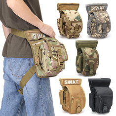 Sac militaire tactique multifonctionnel pour jambe imperméable mini sac de sport extérieur pour voyages, randonnées et pochette camouflage pour hommes et femmes
