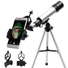 Telescopio monocular refractor astronómico IPRee® 90X 50mm con trípode y oculares refractivos para principiantes