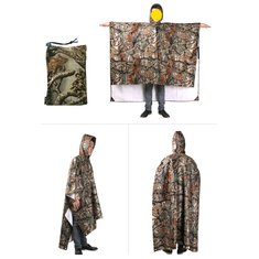3 en 1 multifonctionnel imperméable poncho sac à dos camouflage housse de pluie auvent tente tente vêtements