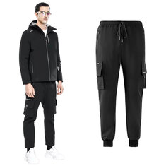 Pantalones de invierno para hombres SUPIELD Aerogel Cargo, pantalones deportivos informales, cálidos, hidrófobos, anti manchas, múltiples bolsillos.
