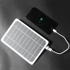 205*140MM 5V 5W Solpanel Højeffekt Til Mobiltelefon USB Solar Power Bank Batteri Solar Oplader Camping