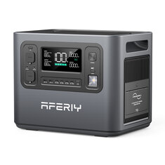 [US Direct] Aferiy P210 2400W 2048Wh LiFePO4 Battery Portable Power Station UPS Pure Sine Wave, 13 Output Ports,1.5 Hours Fast Charging, Solar Generator for Outdoor Camping RV Home Emergency Backup Power