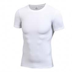 Camiseta esportiva justa de secagem rápida para homem, corrida, fitness, tights, futebol, basquete, camisa, academia, Demix Sportswear, camiseta de compressão.