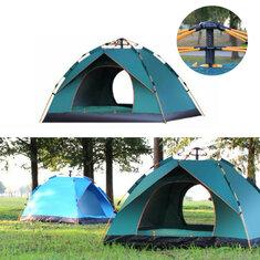 Полностью автоматическая палатка для 3-4 человек Водонепроницаемы Анти-УФ палатка На открытом воздухе Family Кемпинг Hiking Рыбалка Палатка З