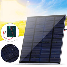 0W solpanel med klämmor, polykristallin kiselcell, IP65 bärbar vattentät för utomhuscamping och resor.