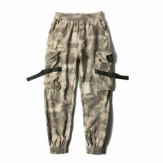 Men Camo Joggers Cargo Pants Military Black/Camouflage Pants Pure Cotton Men's Cargo Trousers With Pockets
