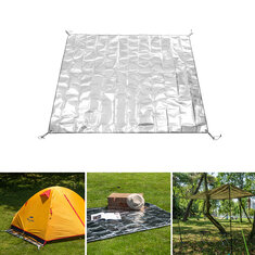 Naturehike 125/160 / 180x200cm tapis de pique-nique multifonction 3 couches imperméable à l'eau en aluminium mat tapis pare-soleil auvent