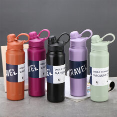 840ML Thermos Bottle Stainless Steel Large Capacity Thermo Water Bottle Portable Thermal Mug Tumbler Sports Cup