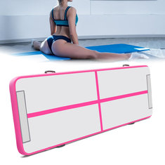 Раздувная гимнастическая матрас-подушка Airtrack для йоги и упражнений на полу размером 200x200x20 см