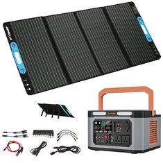 Astrolux FSP200 200W Panel słoneczny z zestawem elektrowni 1000W do tabletów kempingowych Telefony Van RV Travel