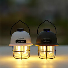 NITECORE LR40 Lanterna de acampamento recarregável por USB-C, lanterna de tenda de 100LM, tempo de execução de 65 horas, 3 fontes de luz
