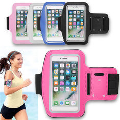 IPRee® Wasserdichte Sport-Armbandtasche für Laufen im Fitnessstudio mit Touchscreen-Halterung für iPhone 7