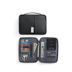 IPRee® Polyester Passport Sporttasche Travel ID Card Wallet Herren Wasserdichter Multifunktions-Kreditkartenhalter
