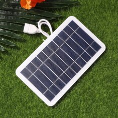 5V 400mA solpanel med 2W utgång USB, bärbar solsystem för mobiltelefonladdare utomhus