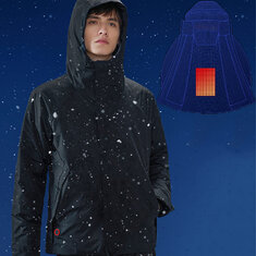 コットンスミスY-Warmインテリジェントヒーティングジャケット防水透湿暖かい冬の男性用ヒーティングジャケット