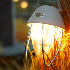LED Camping Light 380LM Přenosná lampa do stanu Type-C Dobíjecí venkovní nouzová lampa Venkovní osvětlení