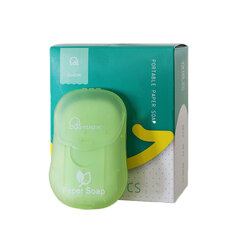 100 db utazási eldobható szappanpapír kültéri hordozható kézmosó szelet lapok Mini szappanpapír