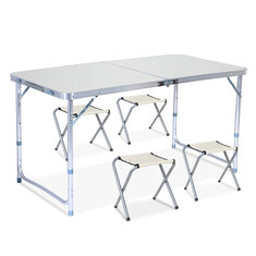 47.24x23.62x19.68~27.55 Inch Folding Table Lightweight Compact Portable Aluminum Alloy Camping Dining Table Suitable For Barbecue Fishing Futings Self-driving tour