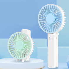 Nye bærbare ventilatorer Håndholdt USB genopladelig ventilator Mini Desktop Air Cooler Udendørs ventilatorkøling Rejsehåndventilatorer 1200MAH