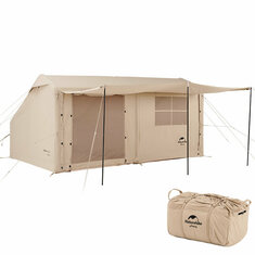 Naturetrekking tente gonflable extérieure Portable grand espace tente de Camping familiale de luxe avec cheminée de lucarne