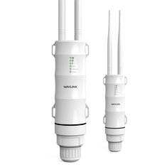 Wavlink AC600 Inalámbrico Impermeable 3-1 Repetidor Router WIFI Exterior de Alta Potencia/Punto de Acceso/CPE/WISP Repetidor WiFi de Banda Dual 2.4/5Ghz Antena de 12dBi POE