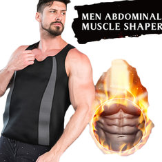 Gilet en néoprène pour hommes Costume en forme de gilet en chaleur Transpiration augmentée Consommation d'énergie Keep Fit Fitness Shirt