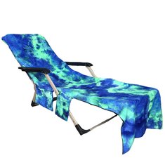 210x75 سنتيمتر شاطئ كرسي منشفة كسول حمام شمس منشفة التعادل صبغ متعددة جيب ماصة التخييم حصيرة