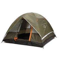 Kültéri 4 személyes kemping sátor kettős rétegű, vízálló szélálló UV-ellen védő napernyő  