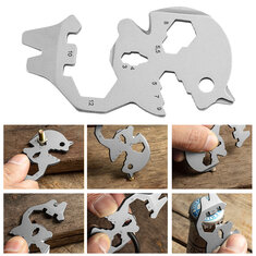 VOLKEN 7-in-1 Pocket Multi-tool Multifunction Military Card Shape EDC Tools Screwdriver For Outdoor Survival Camping