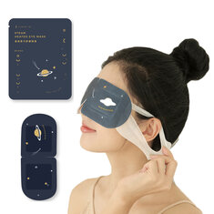 Máscara de dormir LIBERFEEL Sleep Steam com capuz fofo, cobertura para os olhos, remendos suaves para aliviar os olhos com camomila, lavanda e jasmim para viagens, camping, yoga e sonecas