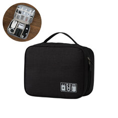18x24x9cm Digital USB Kabeltasche Ladekabel Reißverschluss Aufbewahrungstasche Flash Drive Digital Tasche für Campingreisen