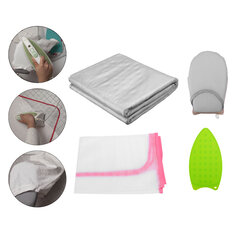 4 mảnh khăn trải bàn di động, bàn ủi điện gia đình, tấm lót bảo vệ cho bàn ủi hữu ích