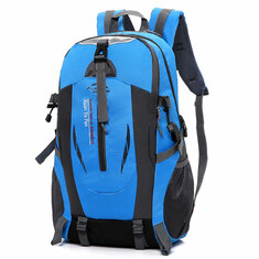 Extra großer Nylon-Rucksack mit USB-Port für Reisen, Wandern, Camping, wasserdichte Motorradfahrertasche.