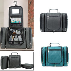 IPRee®3 in 1取り外し可能な防水ウォッシュバッグ旅行ポータブルハンギングメイクストレージバッグ