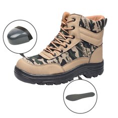 TENGOO Çelik Burunlu Güvenlik Ayakkabıları İş Sigorta Ayakkabıları Su Geçirmez Kaymaz Kaymaz Outdoor Yürüyüş Iş Ayakkabıları