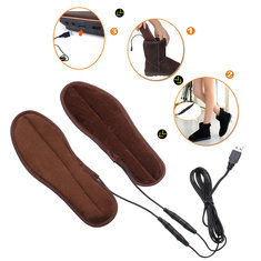 Унисекс USB Зарядка Электрические стельки с подогревом для обуви Зимняя теплая стелька для подогрева ног Ботинки Аккумуляторная Нагревате