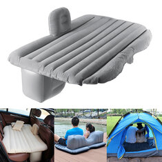 136x84x44cm opblaasbare luchtbedden camping reizen auto achterbank achterbank rustkussen slaapkussen met pomp