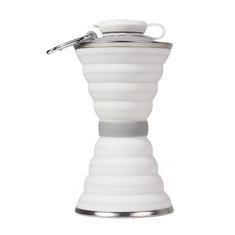 IPRee® 500ml Folding Silicone Water Bottle Telescopic Mug Drinking Tea Coffee Cup Sports Travel Kettle BPA Free 