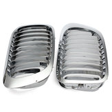 Серебряные передние грили решетки почки для двери 99-06 серии 2 БМВ Э46 3 2
