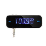 Transmissor FM de áudio de música de carro sem fio de 3,5 mm para iPod móvel iPhone