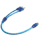 Auto RCA Telefoon Y Splitter Lead Adapter Kabel Vrouwelijk naar mannelijke plug connector
